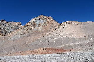 06 Cerro de los Dedos On The Left From Reaching The Horcones River 4000m On The Descent From Plaza de Mulas To Confluencia